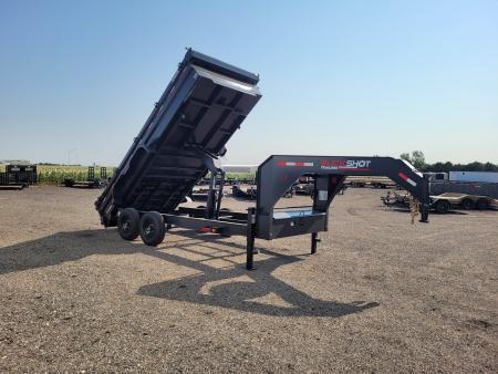 New 2027 Buckshot 83"x16' Gooseneck Dump Trailer