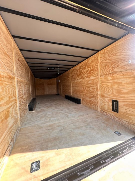 New 2026 Luxe 8.5x28 Car Hauler 7000lb Spread Torsion - Full Escape Door-Removable Fender Car / Racing Trailer