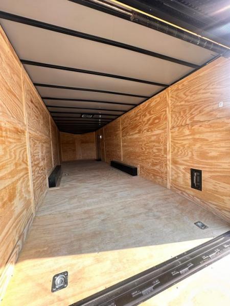 New 2026 Luxe 8.5x28 Car Hauler 7000lb Spread Torsion - Full Escape Door-Removable Fender Car / Racing Trailer