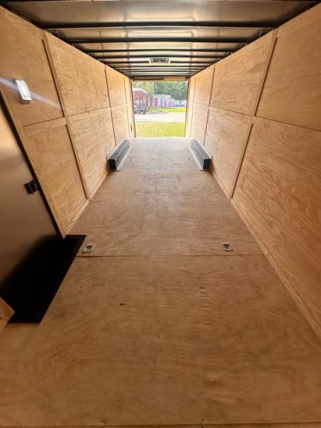 New 2026 Luxe 8.5x28 Car Hauler 7000lb Spread Torsion - Full Escape Door-Removable Fender Car / Racing Trailer