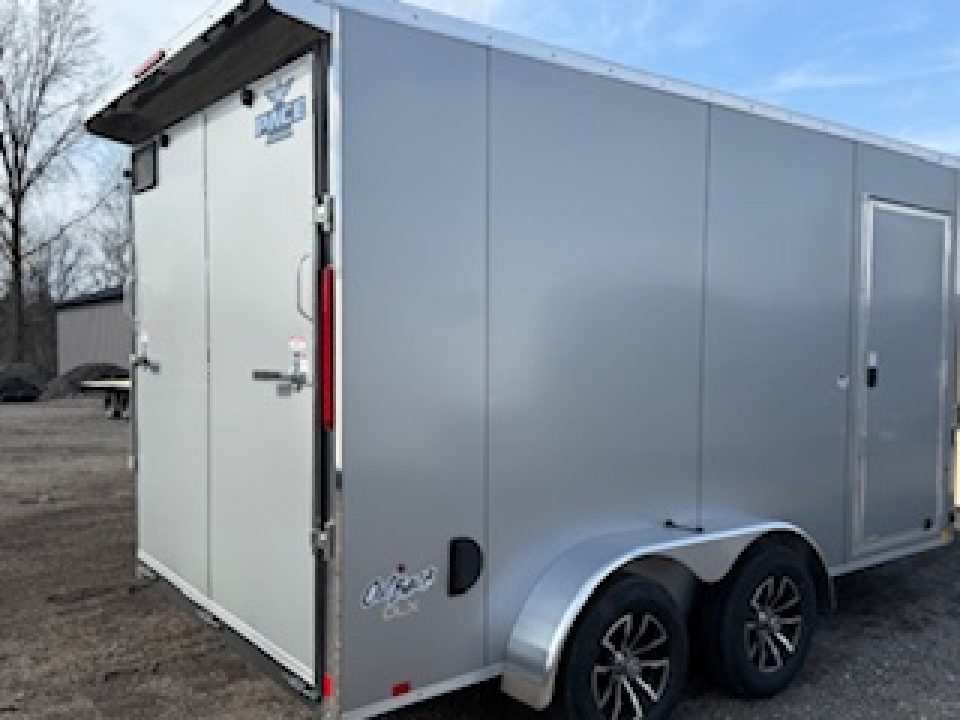 New 2027 Pace American 7 x 16 Outback DLX Flat Top V-Nose Enclosed Cargo Trailer 7K Cargo / Enclosed Trailer