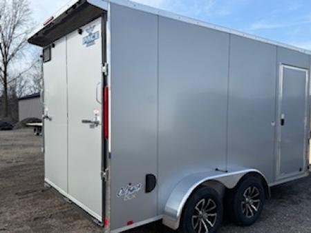 New 2027 Pace American 7 x 16 Outback DLX Flat Top V-Nose Enclosed Cargo Trailer 7K Cargo / Enclosed Trailer