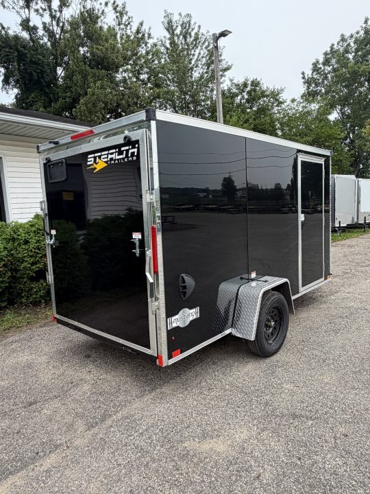 New 2026 Stealth Mustang 6 x 12 Enclosed Trailer w/ RAMP DOOR (Single) Cargo / Enclosed Trailer NEW MODEL - Screwless and Light Lid Roofing !!