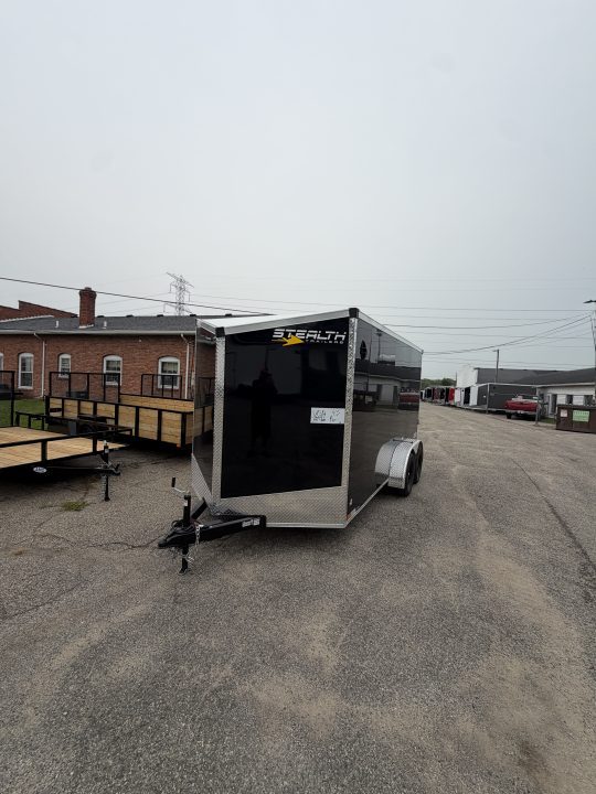 New 2026 Stealth 7 X 14 Cargo / Enclosed Trailer with Ramp Door and 6ft 6in interior Height Screwless - Light Lid Roof