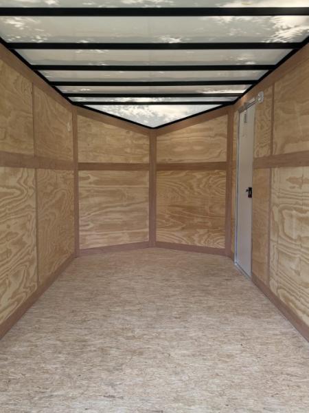 New 2026 Stealth 7 X 14 Cargo / Enclosed Trailer with Ramp Door and 6ft 6in interior Height Screwless - Light Lid Roof