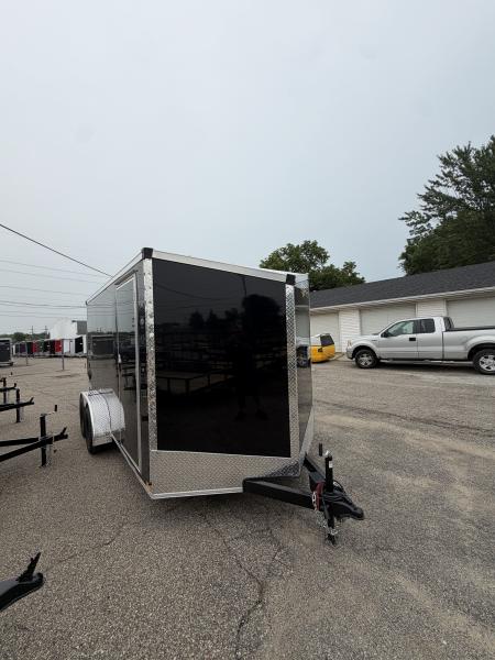 New 2026 Stealth 7 X 14 Cargo / Enclosed Trailer with Ramp Door and 6ft 6in interior Height Screwless - Light Lid Roof