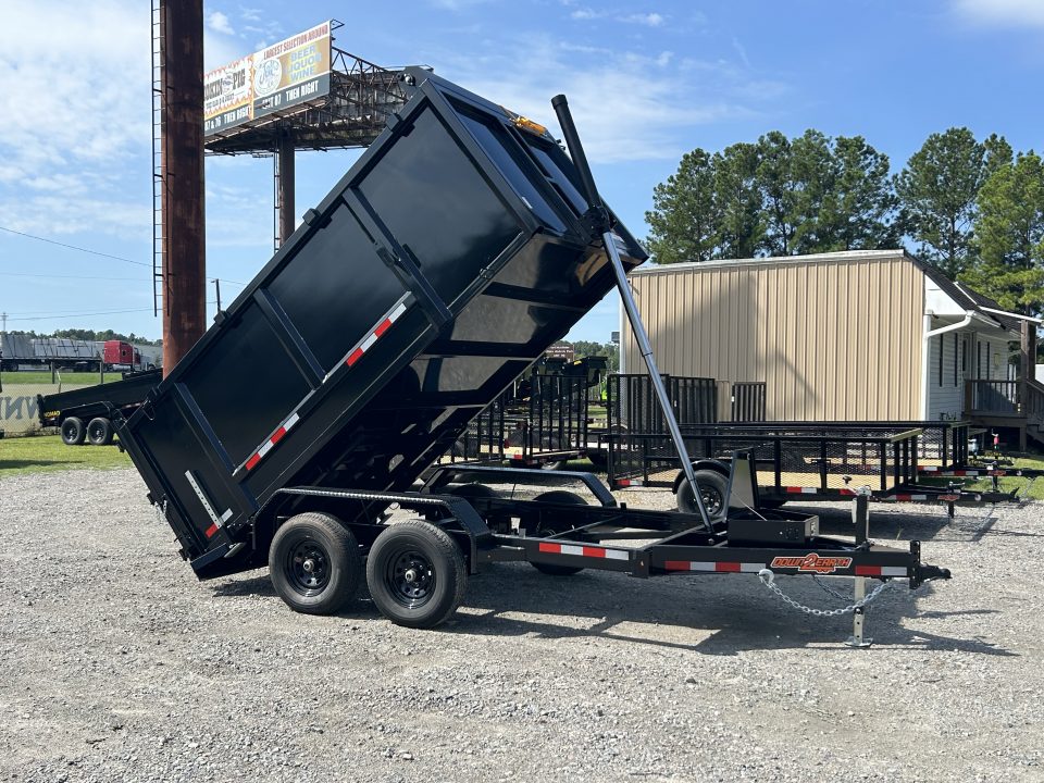 New 2027 Down 2 Earth 6X12 Dump Trailer, Telescopic, 48" Sides, #5200 Axles # 7,118 Payload