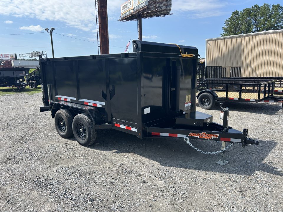 New 2027 Down 2 Earth 6X12 Dump Trailer, Telescopic, 48" Sides, #5200 Axles # 7,118 Payload