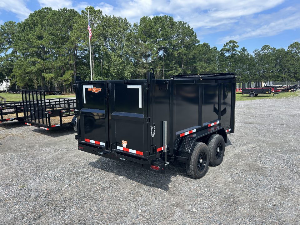 New 2027 Down 2 Earth 6X12 Dump Trailer, Telescopic, 48" Sides, #5200 Axles # 7,118 Payload