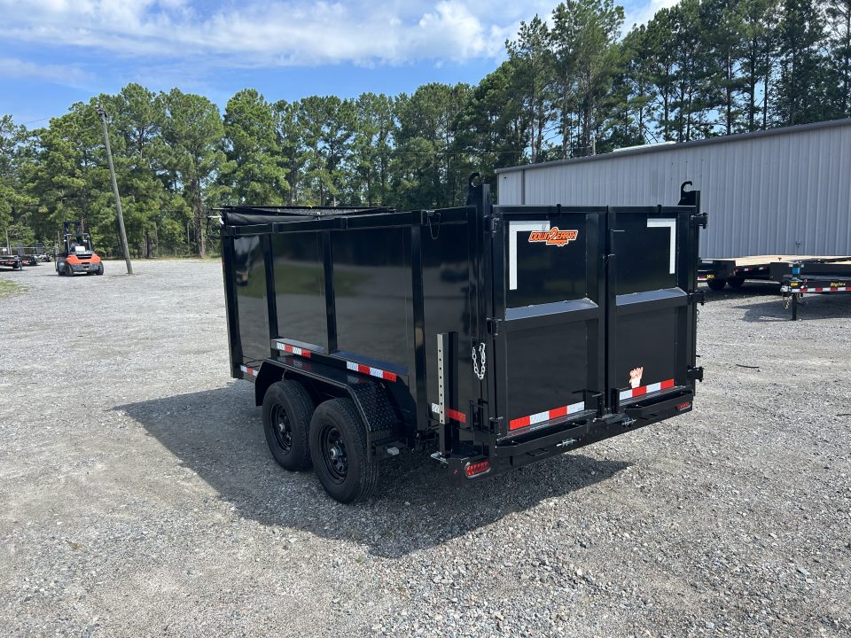 New 2027 Down 2 Earth 6X12 Dump Trailer, Telescopic, 48" Sides, #5200 Axles # 7,118 Payload