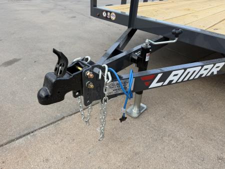 New #158647 2027 LAMAR UC 14 X 77 SINGLE AXLE SQUARE TUBE TOP 3K UTILITY W/ REAR RAMP GATE
