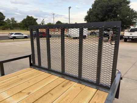 New #158647 2027 LAMAR UC 14 X 77 SINGLE AXLE SQUARE TUBE TOP 3K UTILITY W/ REAR RAMP GATE