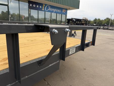 New #158647 2027 LAMAR UC 14 X 77 SINGLE AXLE SQUARE TUBE TOP 3K UTILITY W/ REAR RAMP GATE