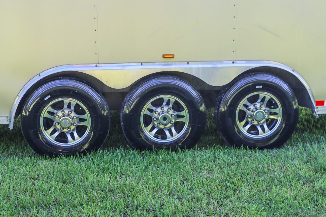 Used 2016 8.5X44 Team Spirit Trailers RACE TRAILER