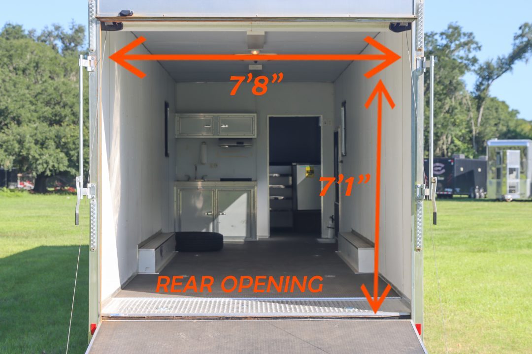 Used 2016 8.5X44 Team Spirit Trailers RACE TRAILER
