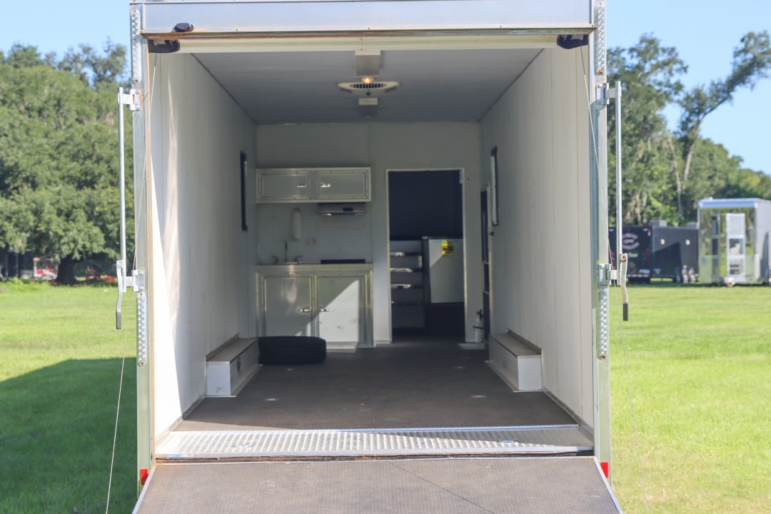 Used 2016 8.5X44 Team Spirit Trailers RACE TRAILER