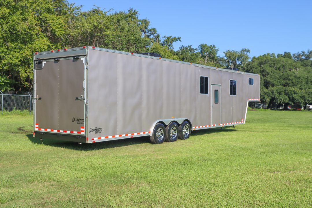 Used 2016 8.5X44 Team Spirit Trailers RACE TRAILER