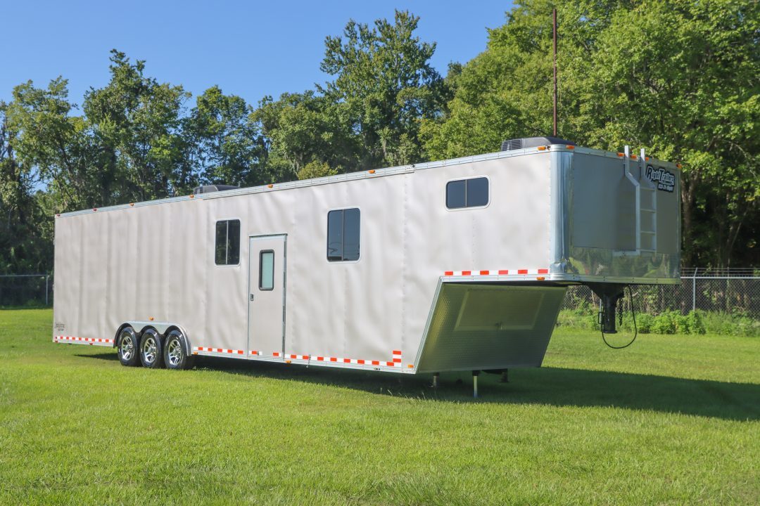 Used 2016 8.5X44 Team Spirit Trailers RACE TRAILER