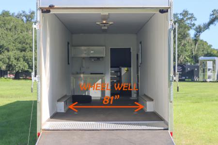 Used 2016 8.5X44 Team Spirit Trailers RACE TRAILER