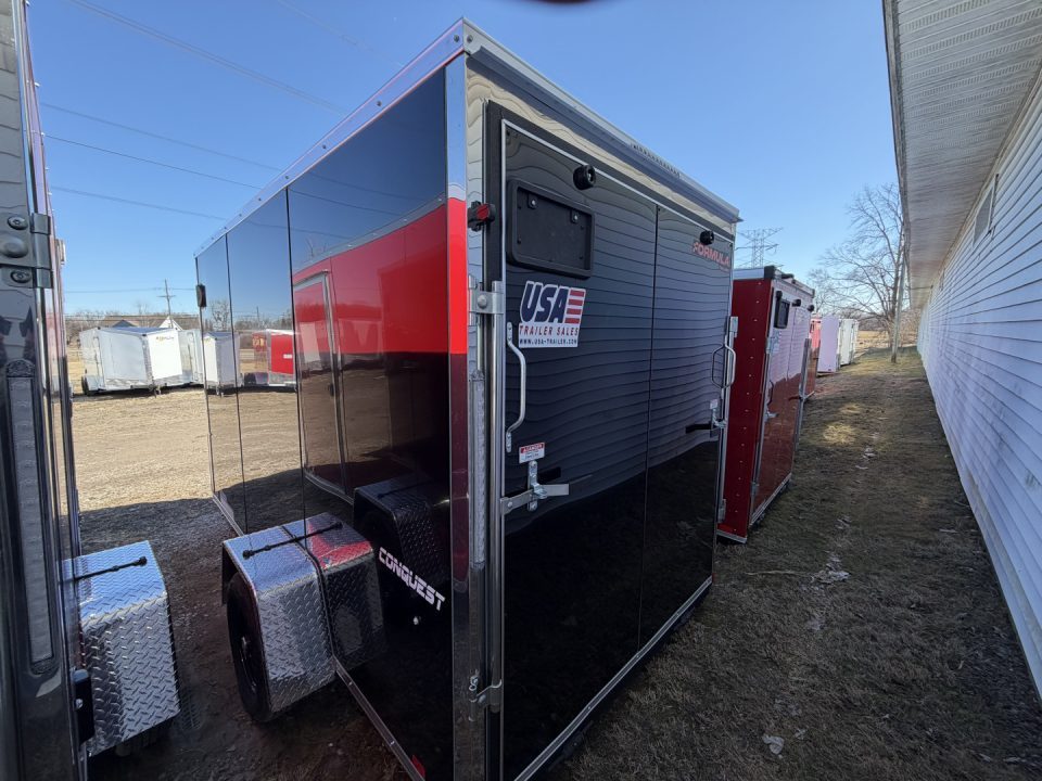New 2026 FORMULA TRAILERS 6 x 12 Cargo / Enclosed Trailer with 6ft 6in interior Ramp Door LIGHT LID ROOF