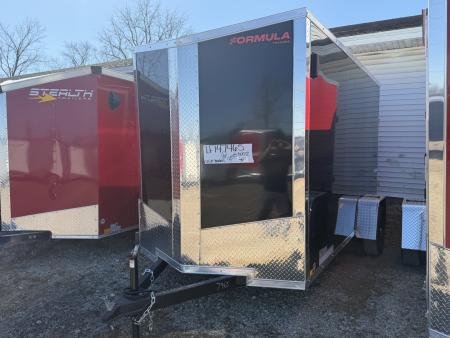 New 2026 FORMULA TRAILERS 6 x 12 Cargo / Enclosed Trailer with 6ft 6in interior Ramp Door LIGHT LID ROOF