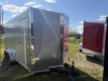 New 2026 FORMULA TRAILERS 7 x 16 Cargo / Enclosed Trailer with 7ft Interior with Ramp Door - UPGRADED MODEL