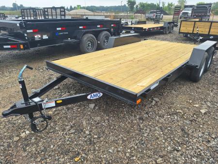 New 2027 AMO 82x16' Car Hauler W/ 1 Axle Brake and Led Lights