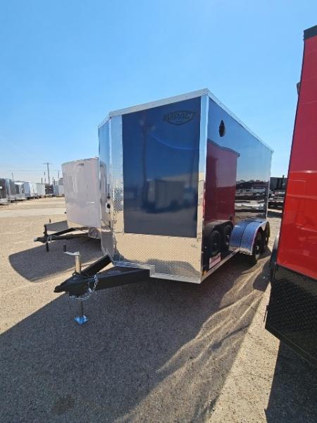 New 2027 Impact 7 x 14 V-Nose Flat Top 7K Cargo / Enclosed Trailer