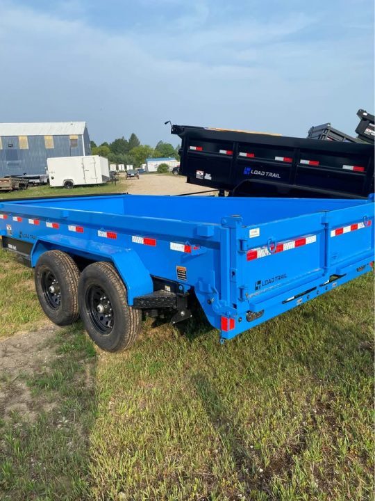 New 2026 Load Trail 83X14 18" WALL 14K Dump Trailer SKY BLUE