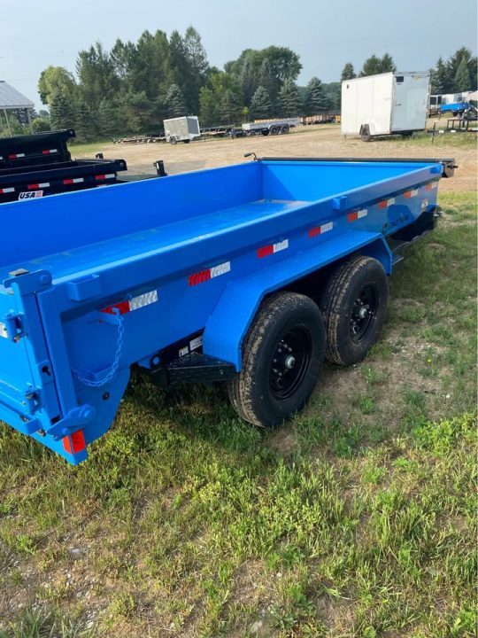 New 2026 Load Trail 83X14 18" WALL 14K Dump Trailer SKY BLUE