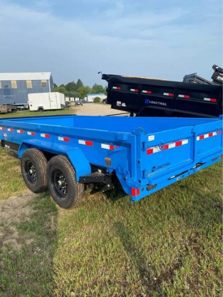 New 2026 Load Trail 83X14 18" WALL 14K Dump Trailer SKY BLUE
