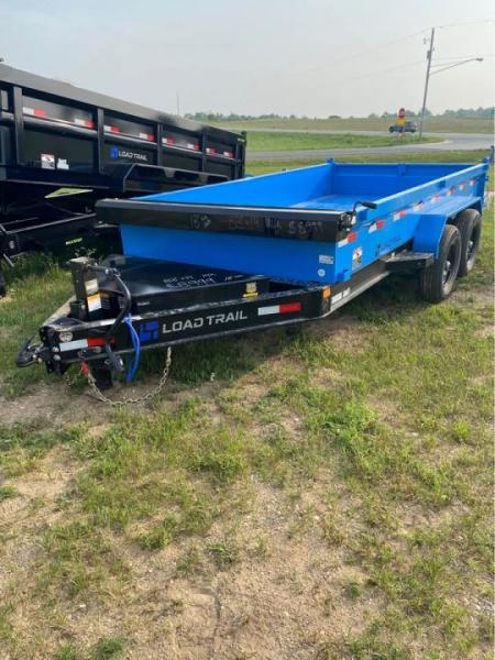 New 2026 Load Trail 83X14 18  WALL 14K Dump Trailer SKY BLUE
