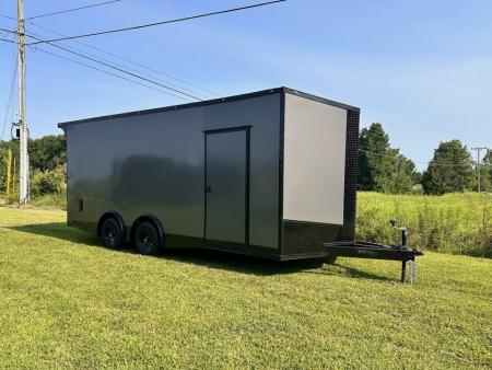 New 2027 Luxe 8.5x20 Car Hauler 5200 lb torsions 7'6  Interior - Charcoal poly-Blackout- Enclosed Car Hauler Car Hauler