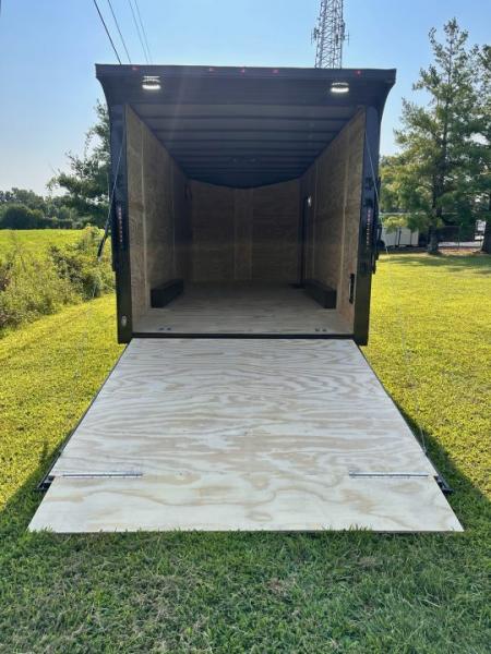 New 2027 Luxe 8.5x20 Car Hauler 5200 lb torsions 7'6" Interior - Charcoal poly-Blackout- Enclosed Car Hauler Car Hauler
