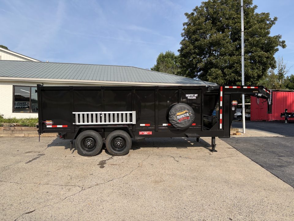 New 2027 Prospector 16' Gooseneck Dump, 4' Sides, 16K GVWR