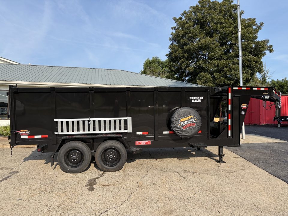 New 2027 Prospector 16' Gooseneck Dump, 4' Sides, 16K GVWR