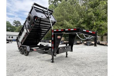 New 2027 Covered Wagon 7x16 Dump, 4' Sides, 8K Axles