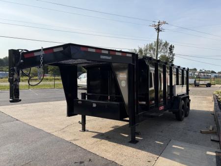New 2027 Prospector 16' Gooseneck Dump, 4' Sides, 16K GVWR