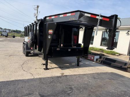 New 2027 Prospector 16' Gooseneck Dump, 4' Sides, 16K GVWR