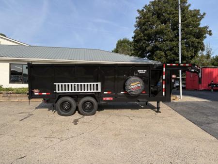 New 2027 Prospector 16' Gooseneck Dump, 4' Sides, 16K GVWR