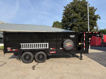 New 2027 Prospector 16' Gooseneck Dump, 4' Sides, 16K GVWR