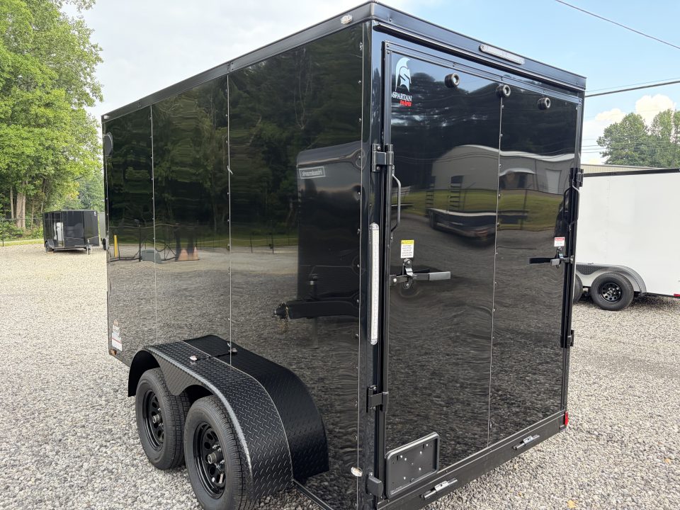 New 2027 Spartan 6X12 HD Pro-Series Enclosed Trailer, 1 Piece Roof, 7' Interior, Tandem Axle With Brakes, Stabledeck, Polycor, 1 Piece Aluminum Roof