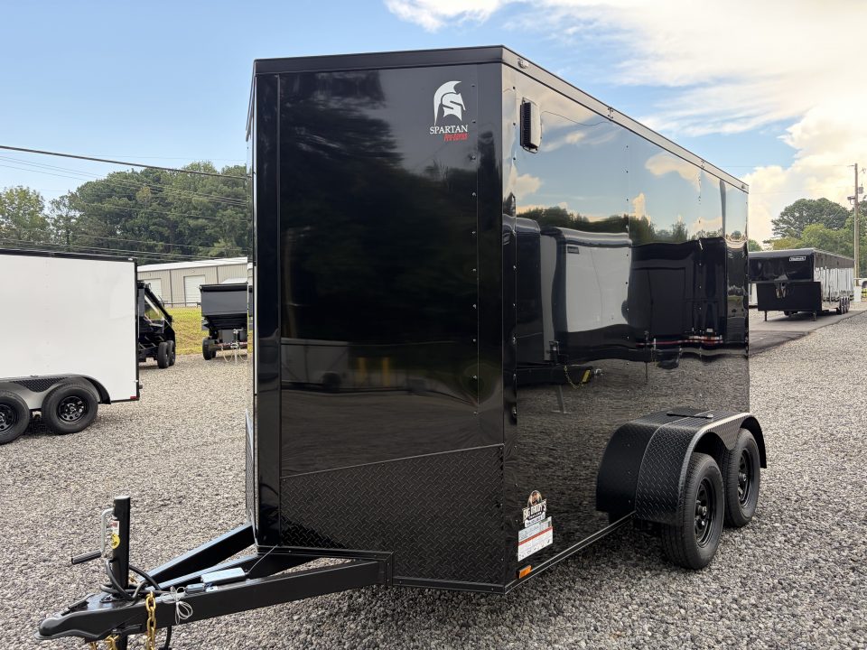 New 2027 Spartan 6X12 HD Pro-Series Enclosed Trailer, 1 Piece Roof, 7' Interior, Tandem Axle With Brakes, Stabledeck, Polycor, 1 Piece Aluminum Roof