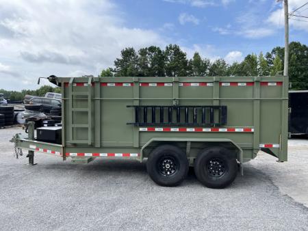 Used USED 2026 7X14 14K DUMP TRAILER WITH 4' WALLS ($1164 DOWN ON RTO CONTRACT)