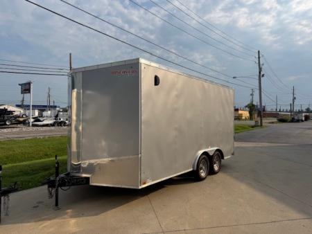 Used USED 2019 Discovery Trailers 8.5x16 7K 7' Tall Cargo / Enclosed Trailer