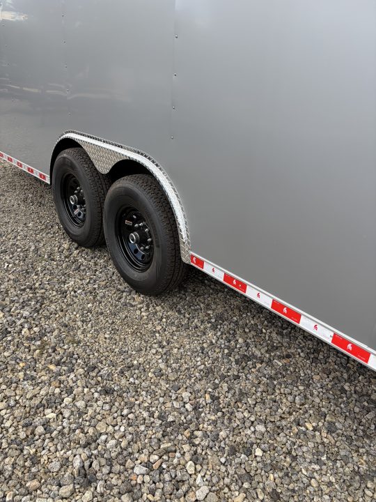 New 2027 Spartan Cargo 8.5x24 Enclosed Trailer, PolyCor, BIG PKG, 12" On Center Frame, 14K GVWR, 60" Triple Tube Tongue, 7' Interior, Heavy Duty Rear Ramp Door