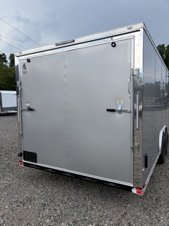 New 2027 Spartan Cargo 8.5x24 Enclosed Trailer, PolyCor, BIG PKG, 12" On Center Frame, 14K GVWR, 60" Triple Tube Tongue, 7' Interior, Heavy Duty Rear Ramp Door