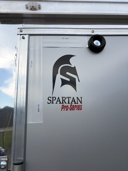 New 2027 Spartan Cargo 8.5x24 Enclosed Trailer, PolyCor, BIG PKG, 12" On Center Frame, 14K GVWR, 60" Triple Tube Tongue, 7' Interior, Heavy Duty Rear Ramp Door