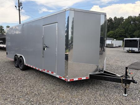 New 2027 Spartan Cargo 8.5x24 Enclosed Trailer, PolyCor, BIG PKG, 12  On Center Frame, 14K GVWR, 60  Triple Tube Tongue, 7' Interior, Heavy Duty Rear Ramp Door
