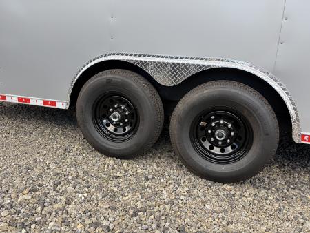 New 2027 Spartan Cargo 8.5x24 Enclosed Trailer, PolyCor, BIG PKG, 12" On Center Frame, 14K GVWR, 60" Triple Tube Tongue, 7' Interior, Heavy Duty Rear Ramp Door